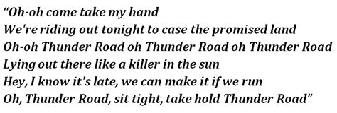 Bruce Springsteen's "Thunder Road" Lyrics Meaning - Song Meanings and Facts