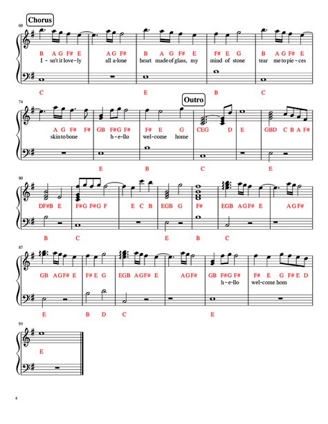 [Piano Scores] Billie Eilish: Lovely ft. Khalid | Piano score, Piano ...