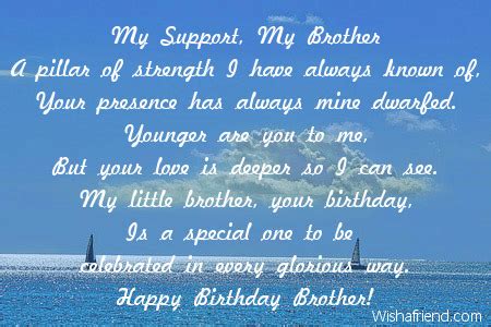 Brother Birthday Poems