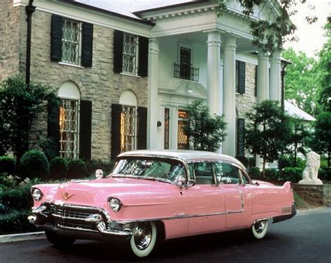 Elvis Presley's PINK CADILLAC Parked in Front of GRACELAND | Etsy