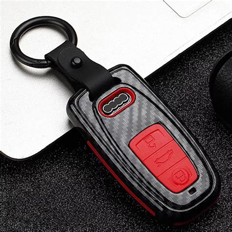 Car styling Accessories for Audi A6L Q5L A3 Q3 Q5 S3 A4 A4L Q7 A5 2018 key bag cover ABS ...