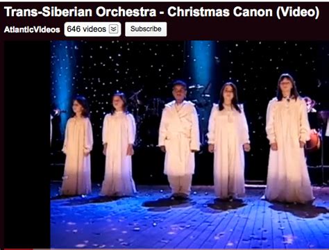 Jefferson's Rebels: Video: Children Sing Christmas Canon With The Trans-Siberian Orchestra