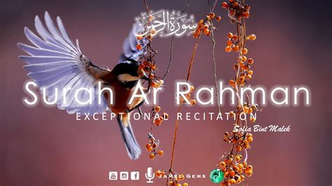 Holy Quran / Wonderful Recitation of Surat Ar Rahman (The All Merciful) / Reciter Sofia bint ...