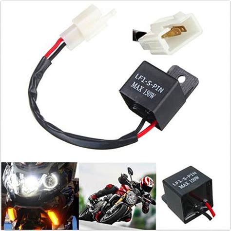 DUAONETS Motorcycle 12V Relay LED Turn Signals Light Flasher Blinker ...