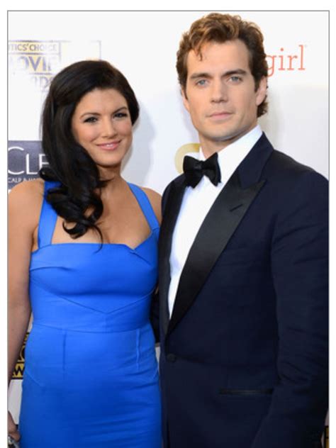 Henry Cavill and girlfriend, MMA Gina Carano, at the Critics' Choice Awards | Movie awards ...