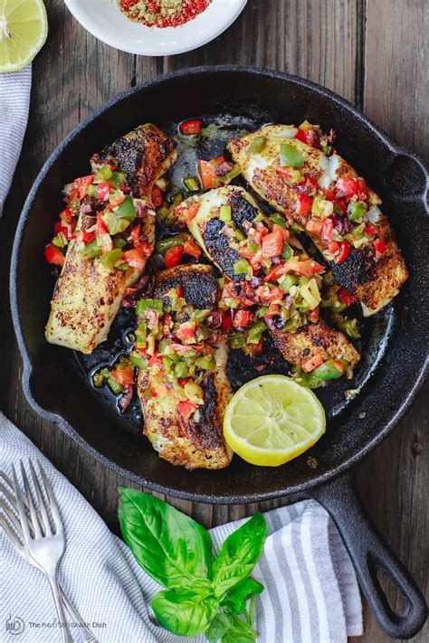 15-Minute Mediterranean Sea Bass Recipe | The Mediterranean Dish