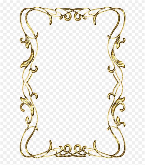 Download Gold Scrolls Clipart - Gold Scroll Border Clip Art - Png Download (#5502395) - PinClipart