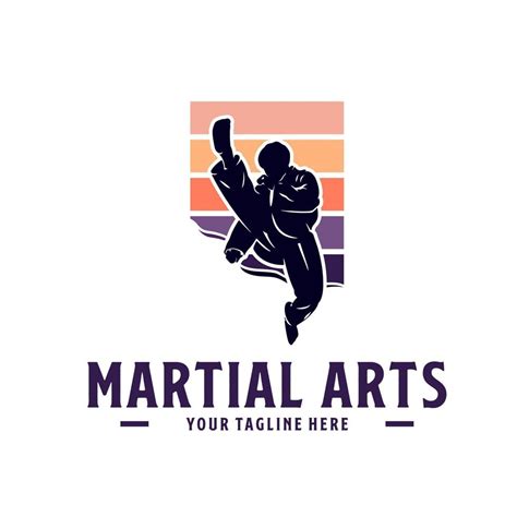 kung fu master or martial arts logo design template 14467993 Vector Art ...