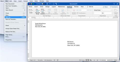 How To Print On An Envelope In Microsoft Word | onlineguys