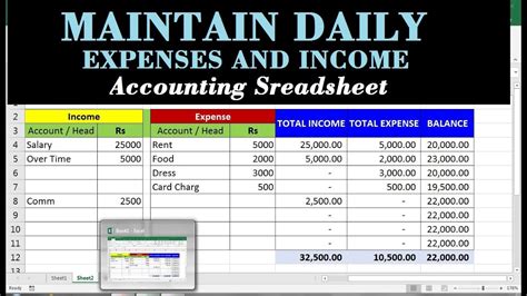 Free Daily Expense Tracker Excel Template