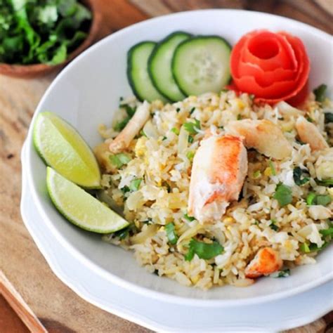 Thai Crab Fried Rice. Easy to make but oh so delicious! Thai crab fried ...