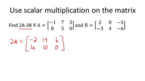 Multiplying Matrices by a Scalar 1501901798.71 ( Video ) | Algebra | CK ...