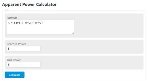 Apparent Power Calculator - Calculator Academy