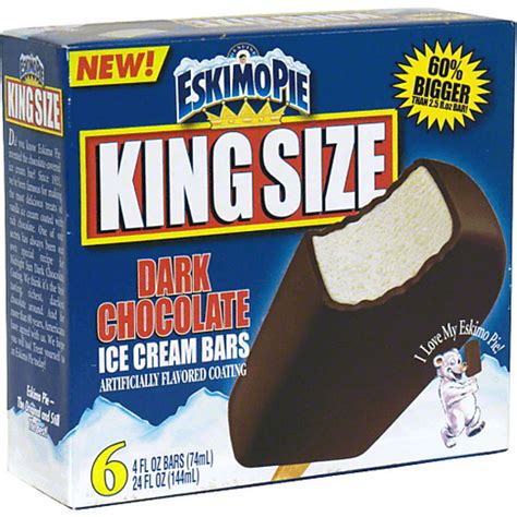 Eskimo Pie Ice Cream Bars, Dark Chocolate, King Size | Sandwiches & Bars | Sun Fresh