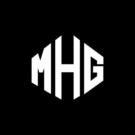 MHG letter logo design with polygon shape. MHG polygon and cube shape ...