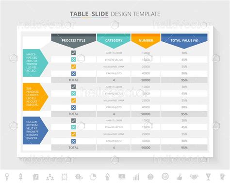 Vector Table Infographic - Download Graphics & Vectors