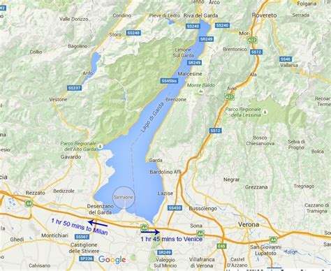 Lake Garda map - Postcards & Passports