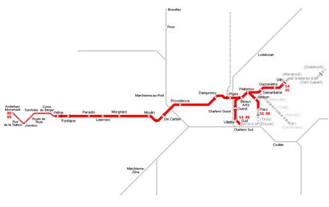 Charleroi Metro Map • Mapsof.net