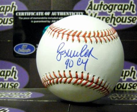 Bob Welch autographed Baseball inscribed "90 Cy"