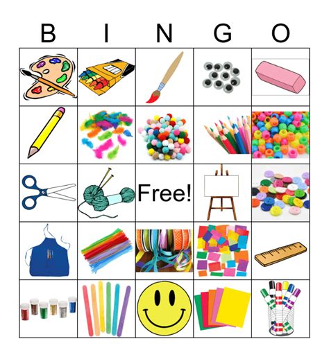 Art Bingo Card