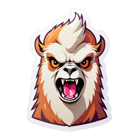 I made an AI sticker of Lama angry