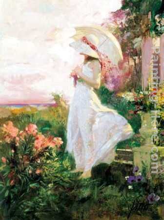 Pino The Summer Parasol painting | framed paintings for sale