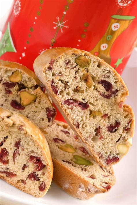 Cranberry Pistachio Biscotti Recipe | MyGourmetConnection