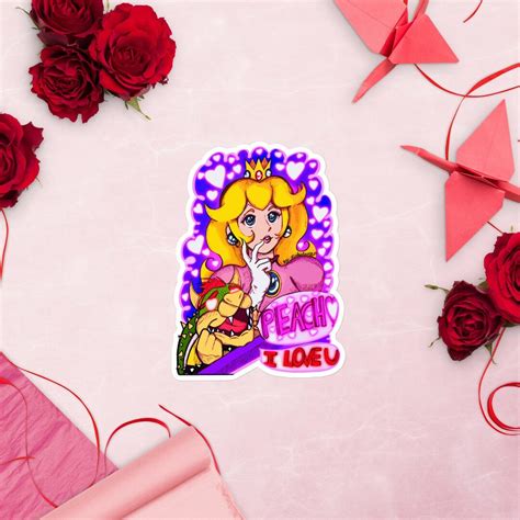 Princess Peach Bowser Sticker - Etsy