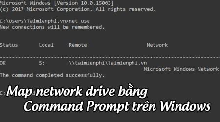 Cách map network drive bằng Command Prompt trên Windows » Trang Công ...