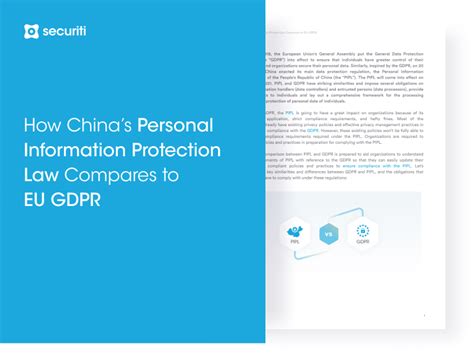 How China’s PIPL Compares to EU GDPR - Securiti