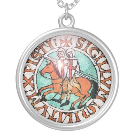 Knights Templar Seal Necklace | Zazzle