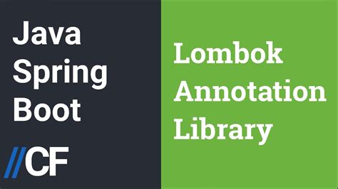 Java Spring Boot - Lombok - Installation and Annotations - YouTube