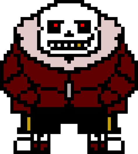 Download I Made An Underfell Sans Overworld Sprite - Fell Sans Pixel Art PNG Image with No ...