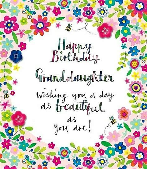 "Happy Birthday Granddaughter!" Birthday Verses, Birthday Card Sayings, Happy Birthday Wishes ...