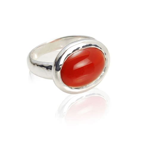 Carnelian Cabochon Ring - Dominic Walmsley