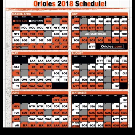 Orioles 2018 Schedule! - - - #followforfollow #orioles #baseball # ...