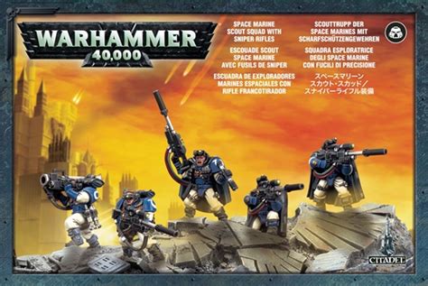 Games Workshop - Warhammer 40,000: Space Marines: Scouts with Sniper Rifles #48-29 [5011921142507]