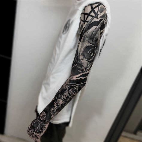 Dark Full Sleeve Tattoo - Best Tattoo Ideas Gallery