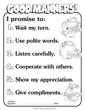 worksheet on good manners manners good manners kids playing - reading ...