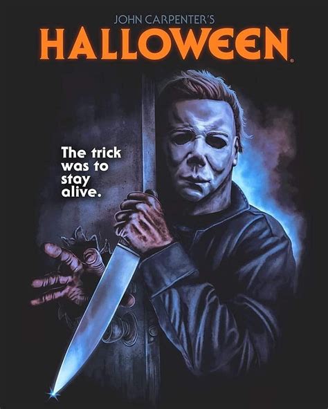 Horror Movie Poster Art : John Carpenter's Halloween 1978, by Marc Schoenbach. Michael myers ...