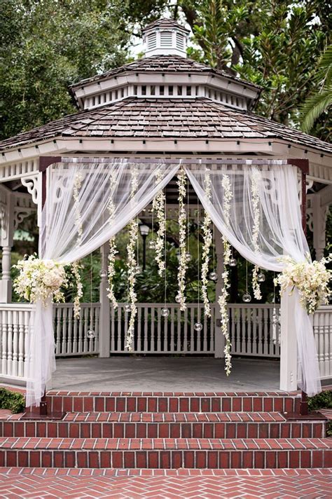 Gorgeous Garland Wedding Inspiration | Gazebo wedding decorations, Gazebo wedding, Bridal planning