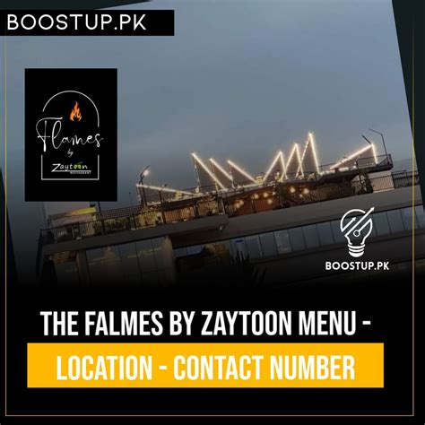 The Flames by Zaytoon - Menu - Contact Number - Location