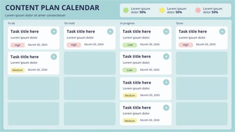 CONTENT PLAN CALENDAR