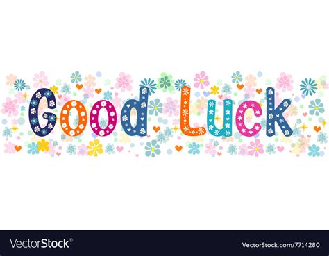 Good luck- banner Royalty Free Vector Image - VectorStock