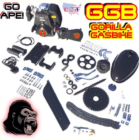 SILVERBACK TM 4-STROKE BICYCLE ENGINE KIT WITH BELT DRIVE TRANSMISSION – gorilla gasbike