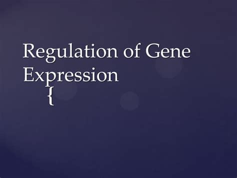 Regulation of Gene expression.pdf