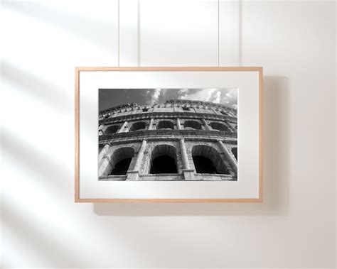 Black and White Colosseum Print, Black and White Rome Italy Print, Gift ...