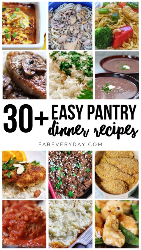 30+ 'In the Pantry' Recipes for Dinner | Fab Everyday | Recipes, Food pantry, Delicious dinner ...