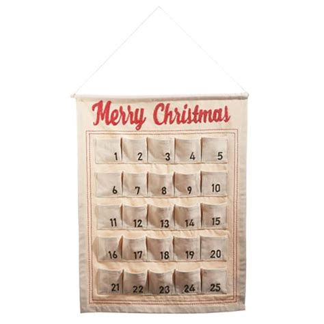 Merry Christmas Pocket Countdown Calendar Advent