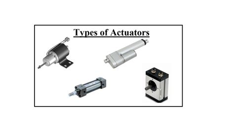 Types of Actuators: Applications with PPT & PDF | Linquip